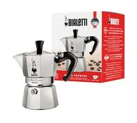 Bialetti Moka Express Aluminium Stovetop Coffee Maker, Silver, 1 Cup