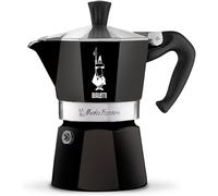 Bialetti Moka Express Black Caffettiera, Alluminio, 1 Tazza, Nero