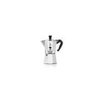 Bialetti Moka Express Caffettiera in Alluminio, 6 Cups, Acciaio Inossidabile, Argento