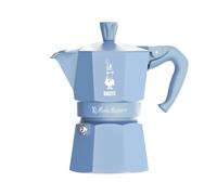 Bialetti Moka Express Cielo Stellato, Aluminium Coffee Maker, 1 Cup, Ceruleo, Manual, Matte Finish, for Ground Coffee