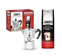 Bialetti 6 Cup Moka Hob Espresso Coffee Maker & Perfetto Coffee Gift Set