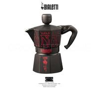 Bialetti Moka Express Stranger Things 3 Cup 130 ml Espresso, Black Red