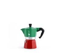 Bialetti Moka Express Tricolor Coffee Maker, 3 Cups, Anti-Sburn Handle, Not Suit
