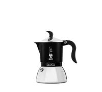 BIALETTI Moka Flame Induction Black | Coffee Maker Fits Induction Tops 2 Cups