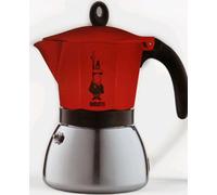 Bialetti Moka Induction 6 Cup Espresso Maker Red
