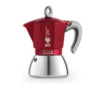 Bialetti Moka Induction 6 Cup Espresso Maker Red