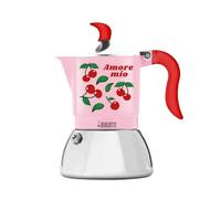 Bialetti Moka Induction Amore Mio 2 Cups Coffee Maker, Cherry Red, Aluminum