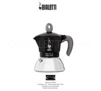 Bialetti New Moka Induction Induction Coffee Maker, 2 Cups, 90 milliliters, Aluminium, Black