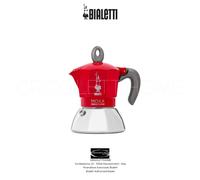 Bialetti - Moka Induction, Moka Pot, Suitable for all Types of Hobs, 2 cups Espresso (28 Oz), Red