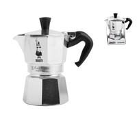 Bialetti Moka Pot 2 Cups Oceana Aluminum Silver Black