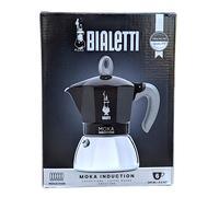 Bialetti Moka Pot Induction Black - 6 Italian Espresso cups