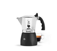Bialetti Brikka 4 Cup with Coffee - New Aluminium Espresso Moka Pot with Valve