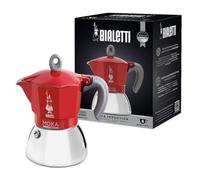 Bialetti Moka Induction 6 Cup Espresso Maker Red