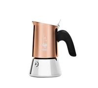 Bialetti New Venus coffee maker 2 cups, anti-burn handle, not suitable for induction, 2 cups (85 ml), stainless steel, color - copper, wattage - 3600