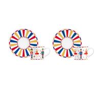 Bialetti Nutcracker, Set of 2 Cups with Saucers, Porcelain