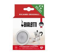Bialetti Parts, Includes 3 Seals and 1 Plate, Compatible with Moka Express 12 Cu