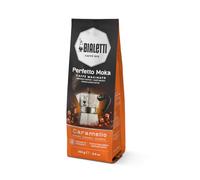 Bialetti Perfetto Moka Ground - Authentic Italian Roast for Moka Pots & Stovetop Brewers, Rich Aroma & Smooth Finish, Compatible with Aeropress, Cafetiere & Home Machines (250g, Caramel)