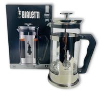 Bialetti Preziosa French Press Coffee Maker 8 Cup 1000ml Stainless Steel & Glass