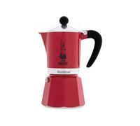 Bialetti Rainbow 3 Cup Coffee Maker Red