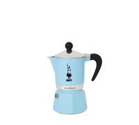 Bialetti Rainbow Caffettiera Colorata, Alluminio, Azzurro, 3 Tazze, Light Blue,