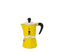 Bialetti Rainbow Caffettiera Colorata, Alluminio, Giallo, 1 Tazza,Yellow,30 x 20 x 15 cm