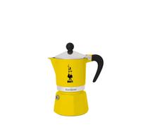 Bialetti Rainbow Caffettiera Colorata, Alluminio, Giallo, 3 Tazze