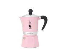 Bialetti Rainbow Metal Coffee Maker - Pink Colour, 3 Cups