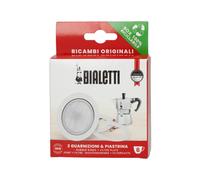 Bialetti Ricambi, Includes 3 Gaskets and 1 Plate, Compatible with Moka Express, Fiammetta, Break, Happy, DAMA, Moka Timer and Rainbow (6 Cups),
