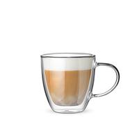 Bialetti Set of 2 Double Wall Capri Glasses, 160 ml, Thermal Insulation, Borosilicate Glass