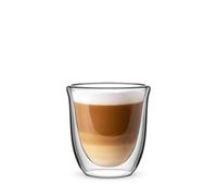 Bialetti Firenze Double Walled Flat White Glasses 200ml Set of 2