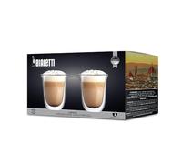 Bialetti Firenze Double Walled Latte Glasses 300ml Set of 2