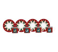 Bialetti Set of 4 Winter Wonderland Christmas 2024 Coffee Cups and Saucers