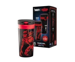 Bialetti Stranger Things Thermal Travel Mug 380ml - Glow in the Dark Keeps Temperature Not Dishwasher Safe