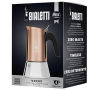 Bialetti Venus Induction Stove-top Coffee Maker, 4 Cups, Copper