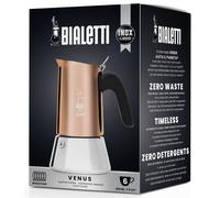 Bialetti Venus Induction 'R' Stovetop 6 Cup Coffee Maker Copper