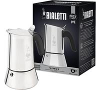 Bialetti Venus 6 Cup Induction Stainless Steel Espresso Coffee Maker / Moka Pot