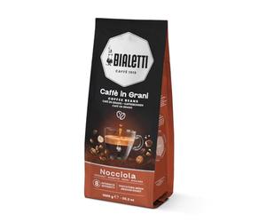 Bialetti Whole Coffee Beans, Italian Espresso Roast Coffee, Compatible with Bean to Cup & Espresso Machines - Rich Hazelnut flavour, Ideal for Coffee Lovers (1000g, Hazelnut)