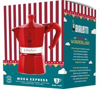 Bialetti Winter Wonderland Italian Coffee Maker Red Silver Aluminium 3 Cups - Brand EAN: 8006363074520