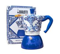Bialetti X Dolce & Gabbana Induction Moka Pot Blue - 6 Espresso Cup
