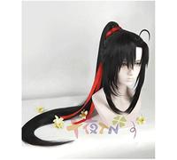 Biamoxer 7 Styles Grandmaster of Demonic Cultivation Wei Wuxian Styled Black Long Cosplay Hair Wig Red Headband Free COS Style 1