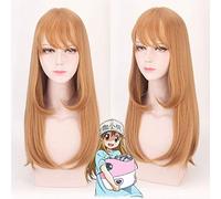Biamoxer Hataraku Saibou Cosplay Wig Red Blood Cells At Work Macrophage Blood Platelet PLT Long Straight Synthetic Hair DM068