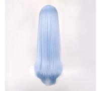 Biamoxer Ram Rem Wigs Re:Life in a different world from zero Cosplay Wig Pink Blue 80cm Long Straight Synthetic Hair for Adult PL-6902