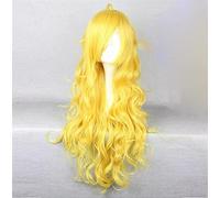 Biamoxer RWBY Ruby Rose Cosplay Wigs Weiss Schnee Blake Belladonna Yang Xiao Long Wig Red White Black Yellow Cosplay Hair Wig Yellow