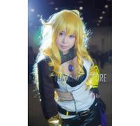 Biamoxer RWBY Yang Xiao Long Cosplay Wigs 75cm Long Blonde Yellow Styled Heat Resistant Cosplay Costume Wig One Size