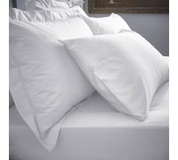Bianca Fine Linens Bedroom 200 Thread Count Cotton Percale King Fitted Sheet 32cm Depth White