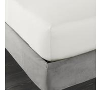 Bianca 400 Thread Count Cotton Sateen Double Fitted Sheet Cream