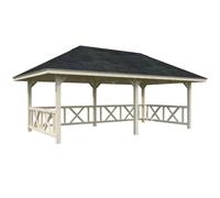 Bianca 107 (6x3m | 16.6m2) Double Size Sturdy Garden Gazebo