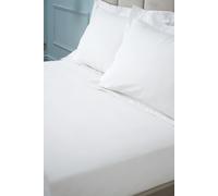Bianca '180 Thread Count Egyptian Cotton' Fitted Sheet in White | Size: Double Bianca White Double