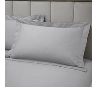 Bianca 180 Thread Count Egyptian Cotton Oxford Pillow case Silver Grey
