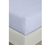 Bianca 200 Thread Count Cotton Percale Extra Deep Super King Fitted Sheet Lavender